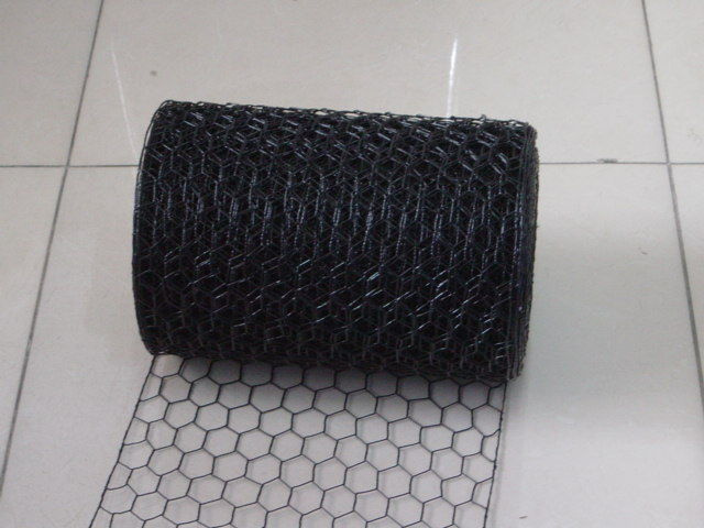 Black Vinyl Coated (VC) Hexagonal Netting