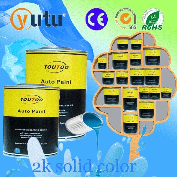 Various 2k Solid Colors Auto Paint with UV Resistant