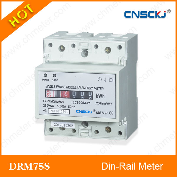 DIN-Rail Single Phase Register Counter Electronic Energy Meter