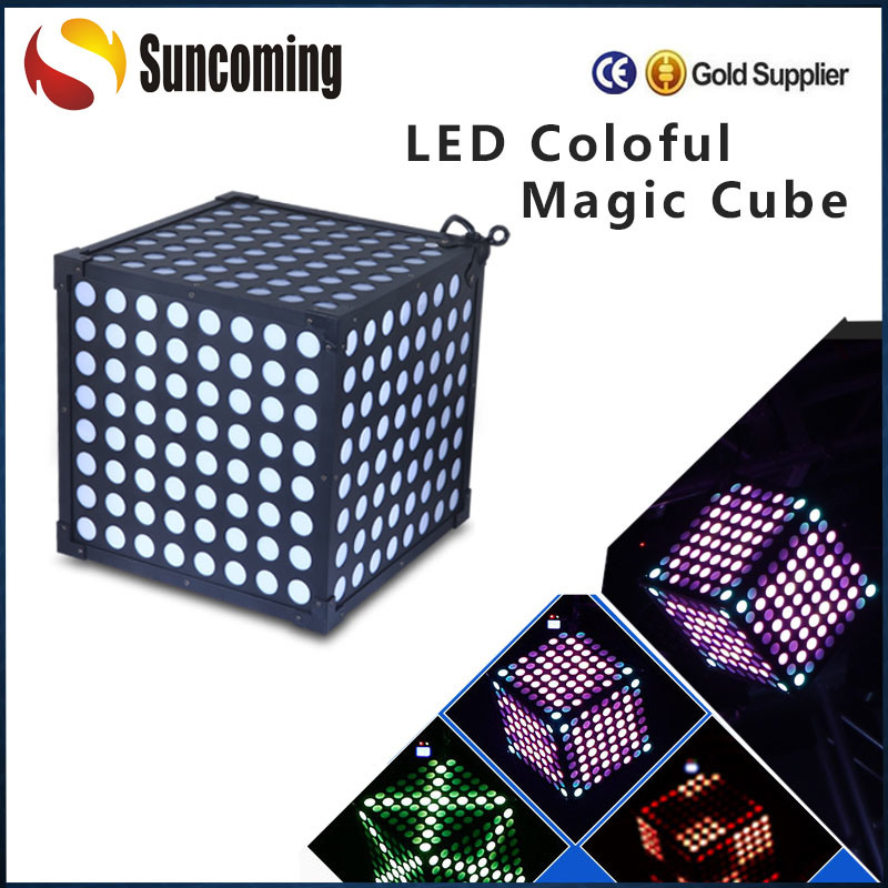 70W SMD 5050 3in1magic Colorful 3D LED Cube Disco Wedding Stage Party Decoration Lighting