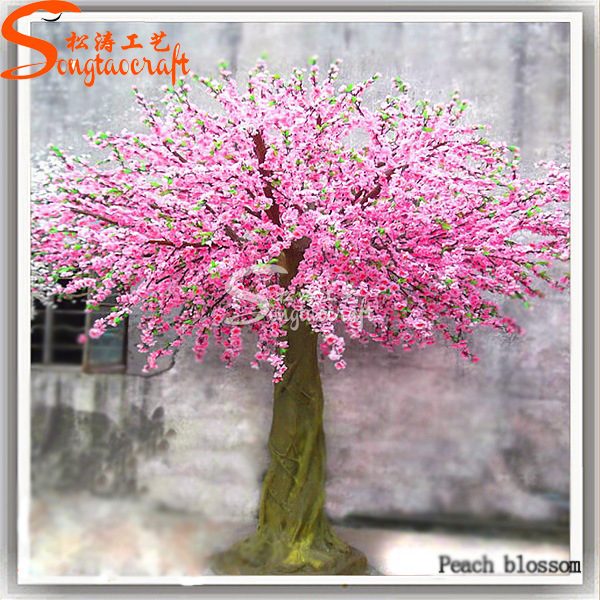 Artificial Large Decorative Pink Peach Blossom Flower Tree