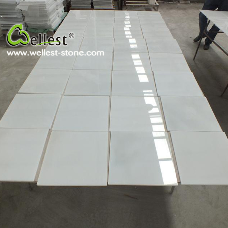 China Pure Crystal White Jade Marble Floor and Wall Tile