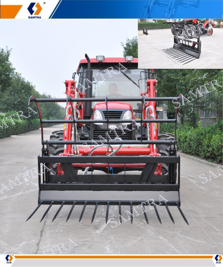 Tractor Loader with Euro Quick Hitch Manure Forks