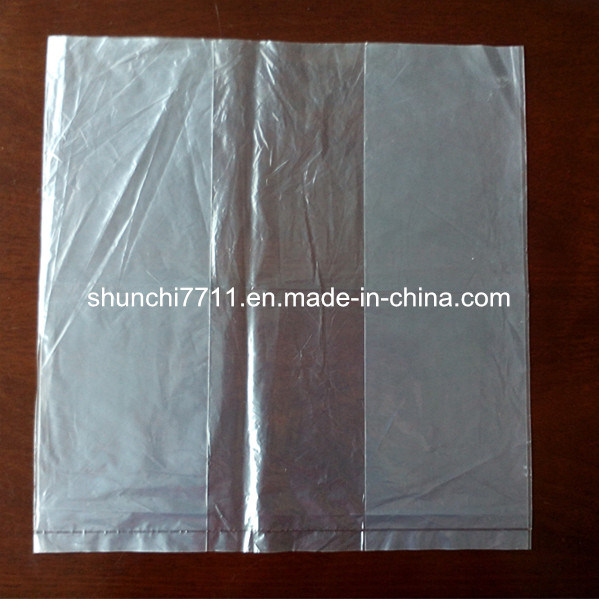 LDPE Transparent Plain Plastic Bag with Side Gusset