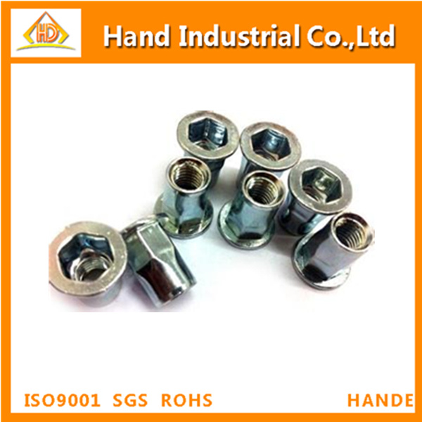 Countersunk Head Half Hex Open End Rivet Nut Hardware