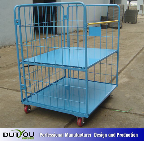 Foldable Roll Container Steel Market Stand Trolley (BR-RCONTAINER)