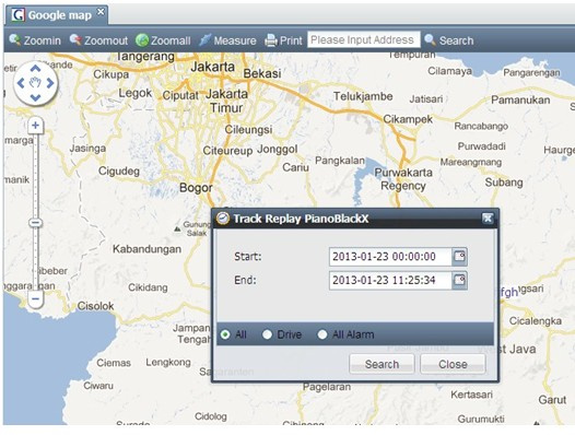 Customized GPS Tracking System Tracking Software (TS20)
