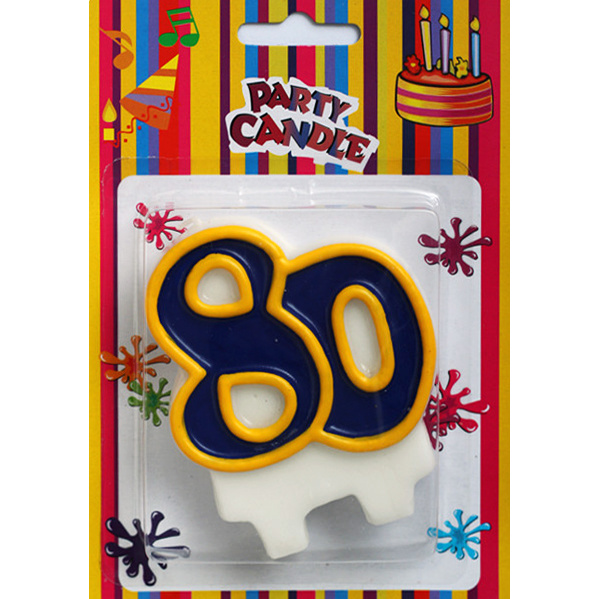 80th Number Candle (SZC3-0013-80)