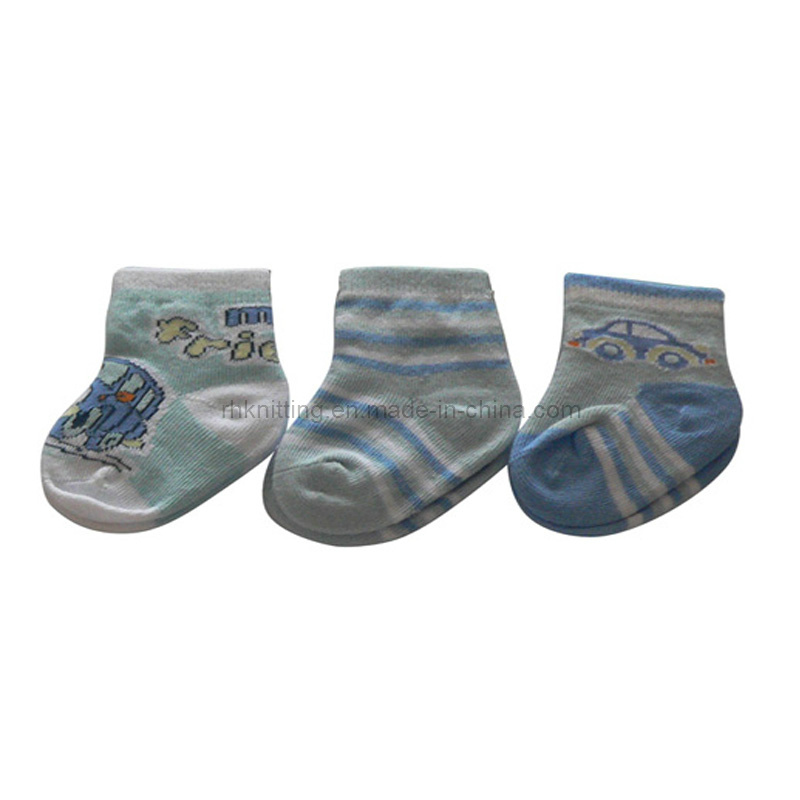 Cotton Baby Socks 3 Pairs Pack Bs-5