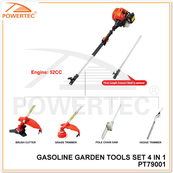 Powertec 4 in 1 52cc Garden Tool Set (PT79001)