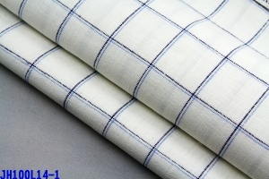 100% Linen Yarn Dyed Fabric for Shirt (JH100L14-1)