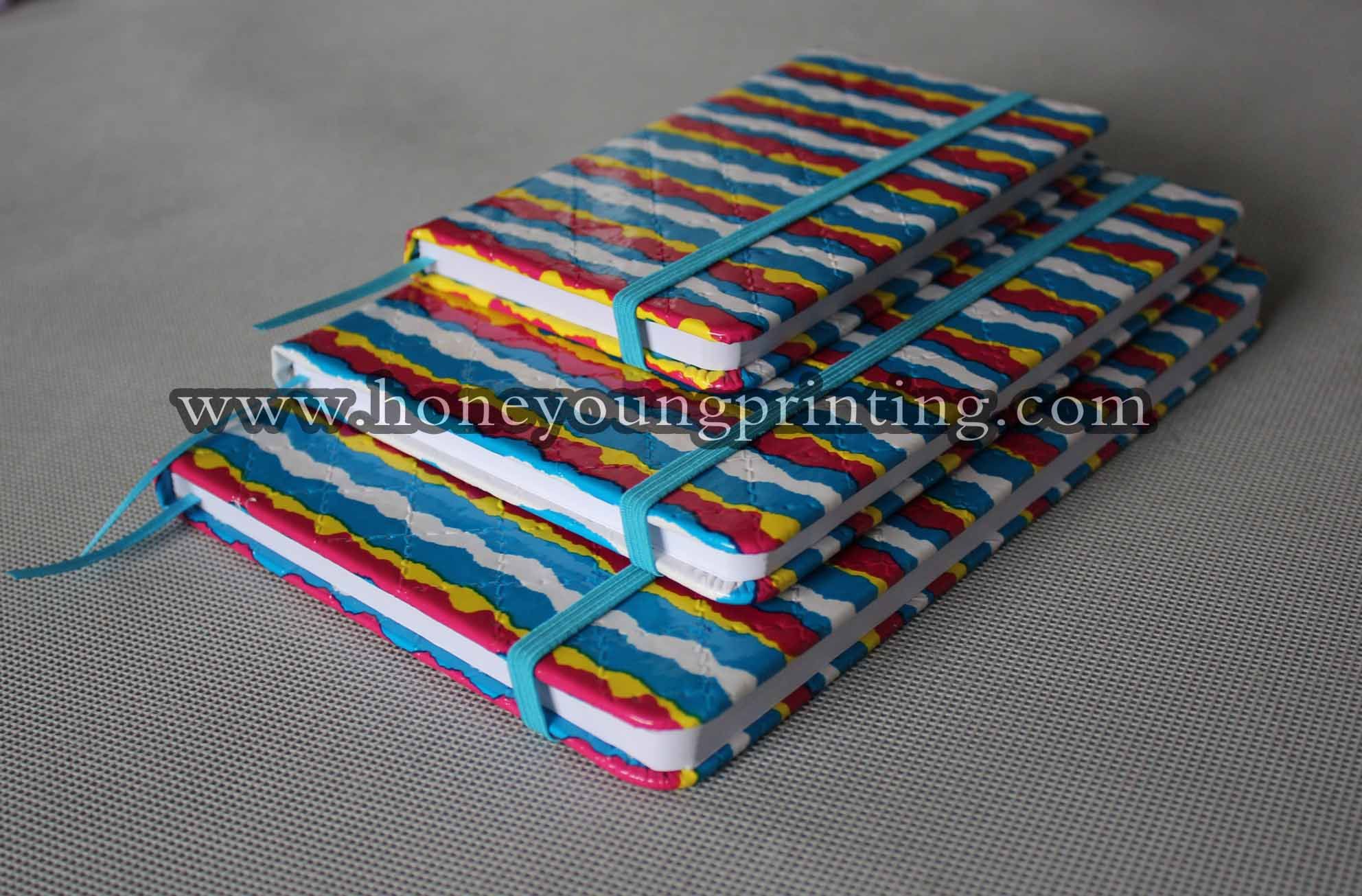 Wave Stripes PU Notebook