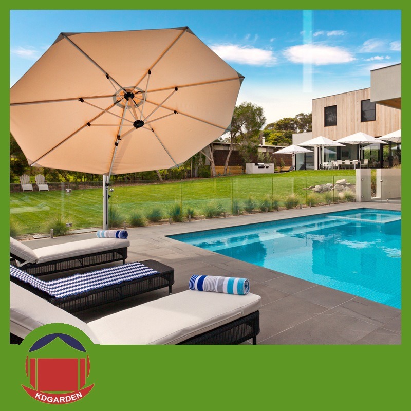 Outdoor Swimming Pool Used Small Side Post Umbrella