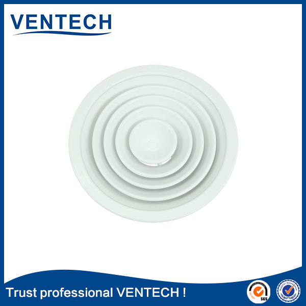 Round Ceiling Diffuser with Plastic Damper HVAC Air Diffuser