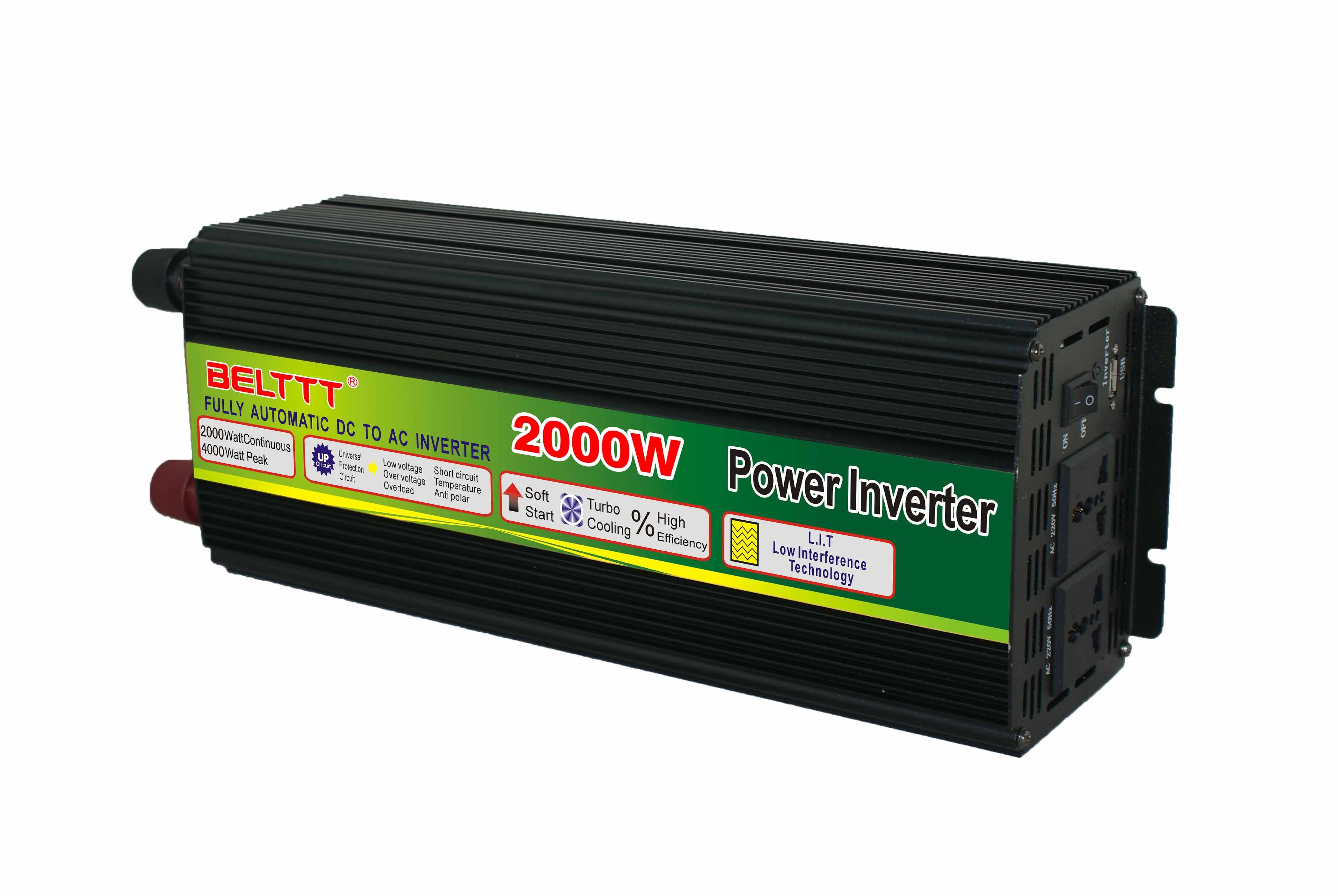 High Quality Belttt 2000W Big Power Inverter for Home Use Modified Sine Wave DC to AC Inverter