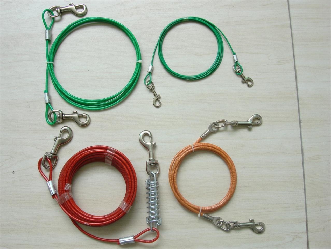 Plastic - Coated Stainless Steel Wire Rope with Clips (GS-51)