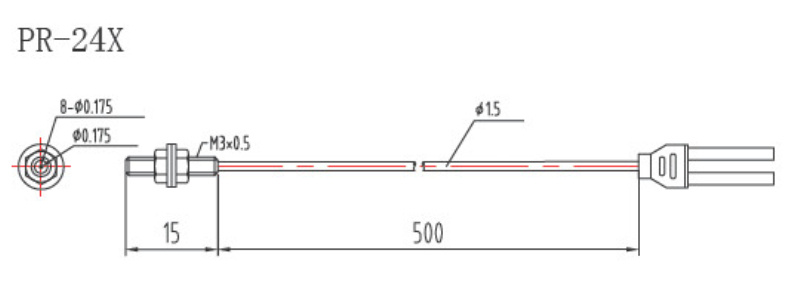 Threaded Reflective Optical Fiber Sensor Replace Keyence Sensor