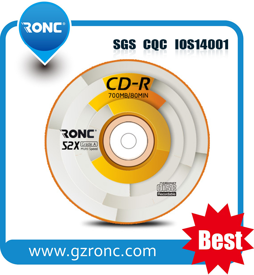 Blank CDR CD-R Without Logo (no printing) 700MB 52X