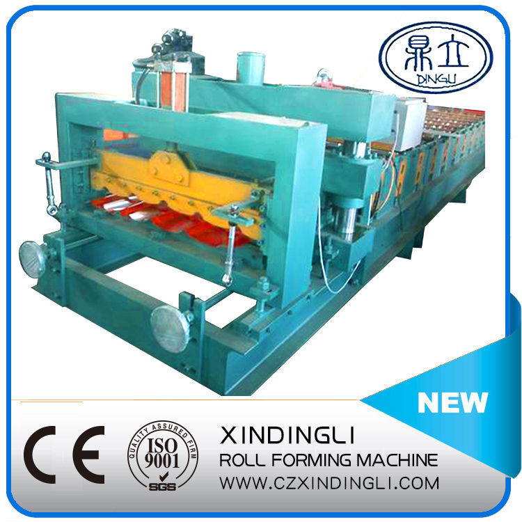 Color Steel Glaze Roof Tile Making Roll Forming Machinery