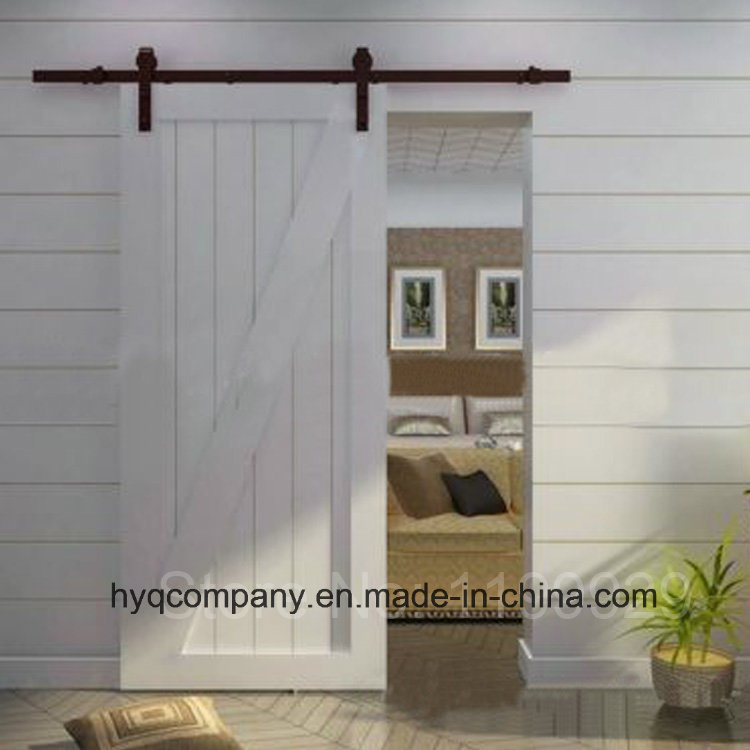 Modern Interior Solid Wood Sliding Barn Door Hardware