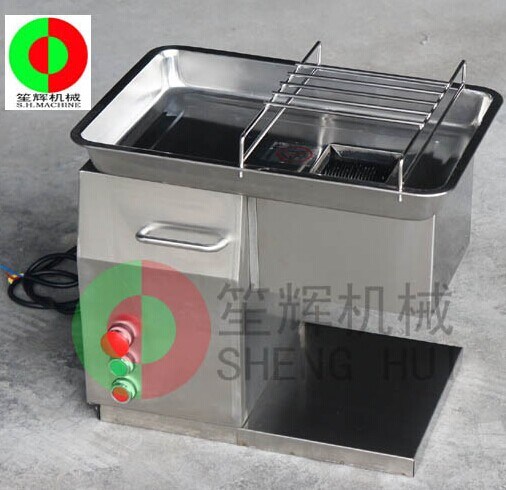 Stainless Steel Desktop Meat Cutting Machine Qx-250 Video
