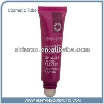 Plastic Cosmetic Tubes with Plastic Smooth Red Color