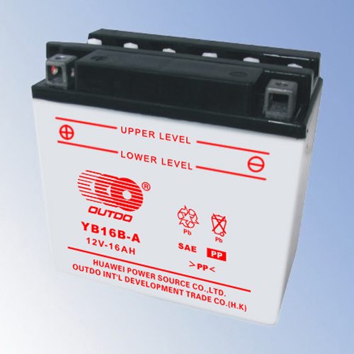 Yb16b-a, Flooded Battery for Motorcycle with 12 V Voltage & 16ah Capacity