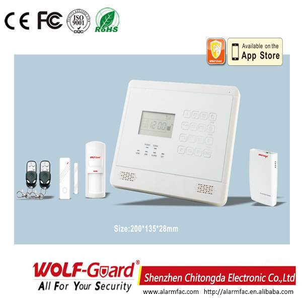 GSM Alarm Security System with Wireless Wired Zones (M2E)