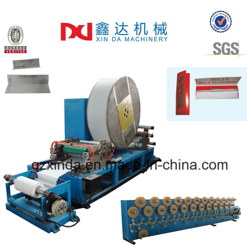Automatic Sliiter Smoking Equipment Gluing Folding Tobacco Cigarette Roll Paper Machine