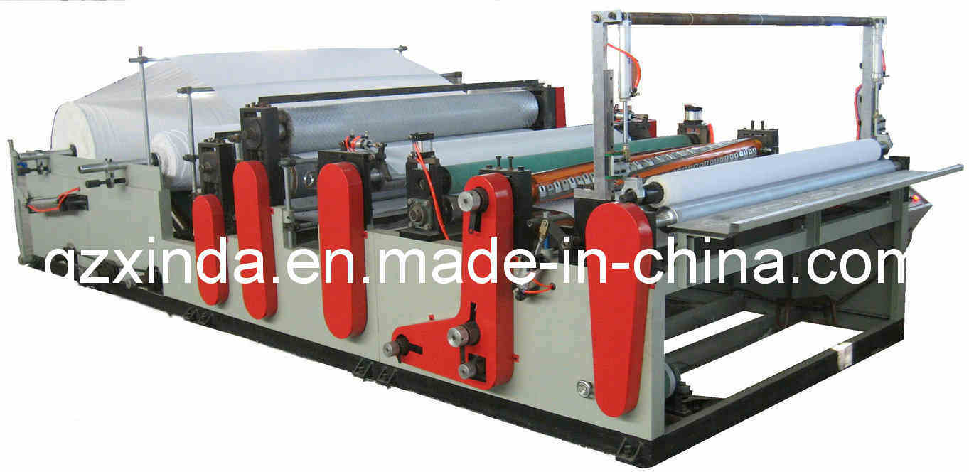 Small Row Material Roll Embossed Perforated Slitting Machine with Single Colour (CIL-WW-C)