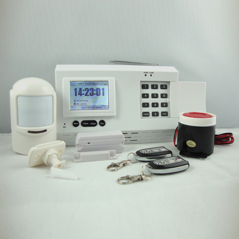 LCD Display 99 Zones Wireless Home Security Alarm System (KI-P8200)