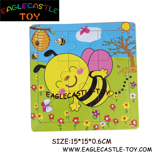 Wooden Cartoon Honeybee Children Jigsaw Puzzle Toy (CXT13946)