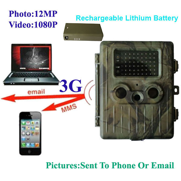 HD 12MP 940nm 2.5inch LCD Trigger Time 0.8s MMS/SMS Infrared Trail Scouting Hunting Camera
