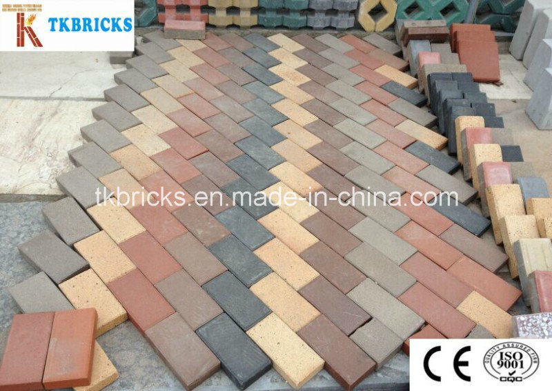 Multicolor Road Brick, Plaza Brick, Landscape Brick, Clay Brick