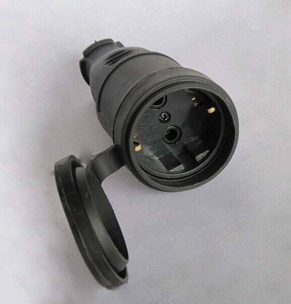 European Style Rubber Socket, Waterproof Connector