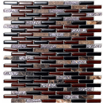 2015 Fancy Style Glass Tiles Mosaic for Bosnin Theme (D1062)