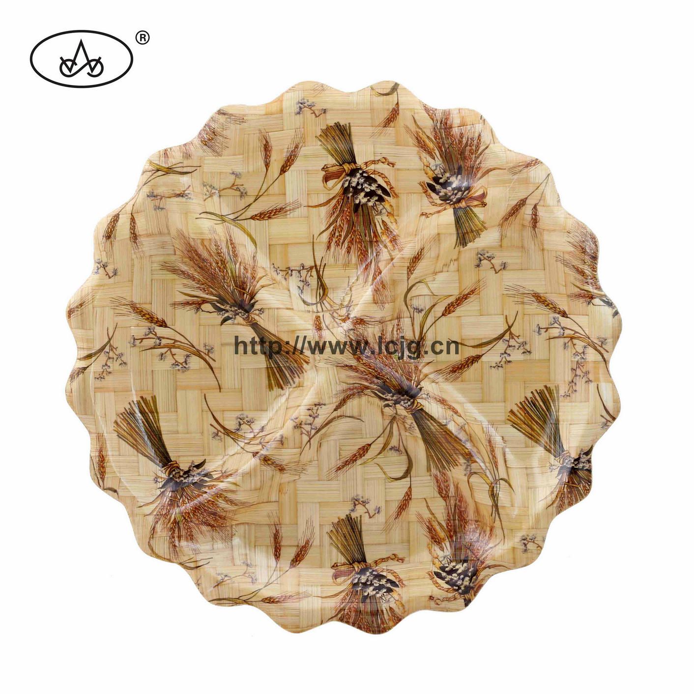 Plate for Bamboo/Dessert/Fruit/Food/Sanck/Nuts/Daily Use/Tableware/Table Decoration/ Kitchen Implement/Kitchenware/Tableware/Eco-Friendly (LC-791B)