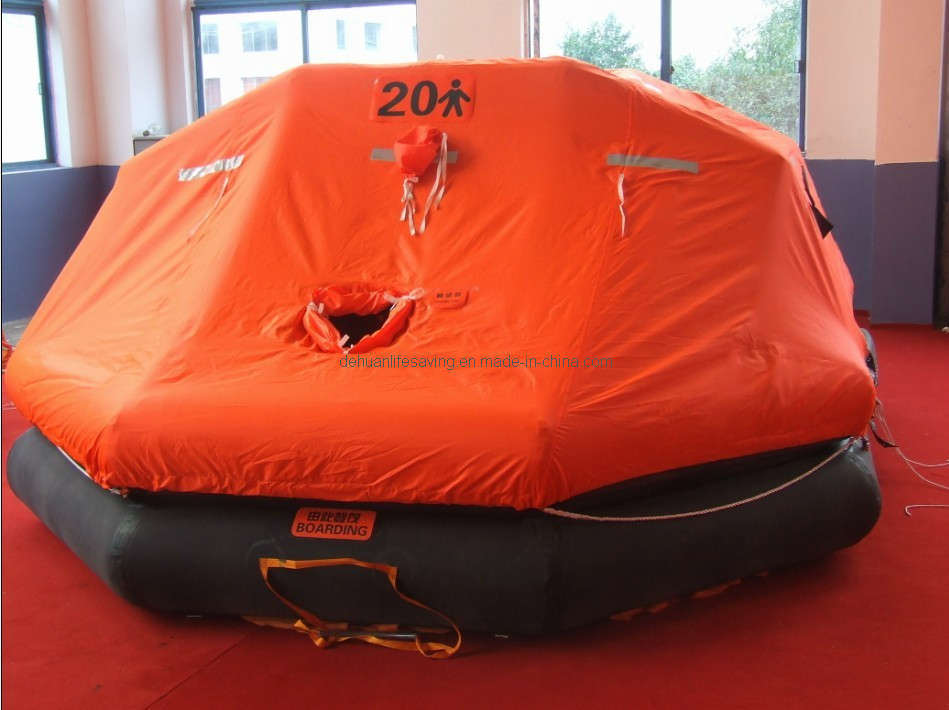 CE Approved Inflatable Life Raft with 20 Person Capacity