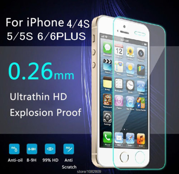 Smart Tempered Glass Screen Protector Ultra Thin 0.26mm 2.5D Premium Tempered Glass Screen Protector for iPhone 6/6s/6p