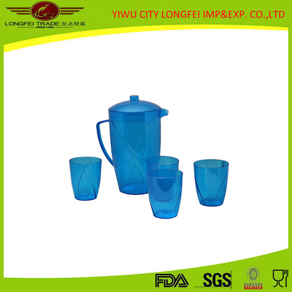 Character Useful Plasric Jug Set One Jug Four Cup