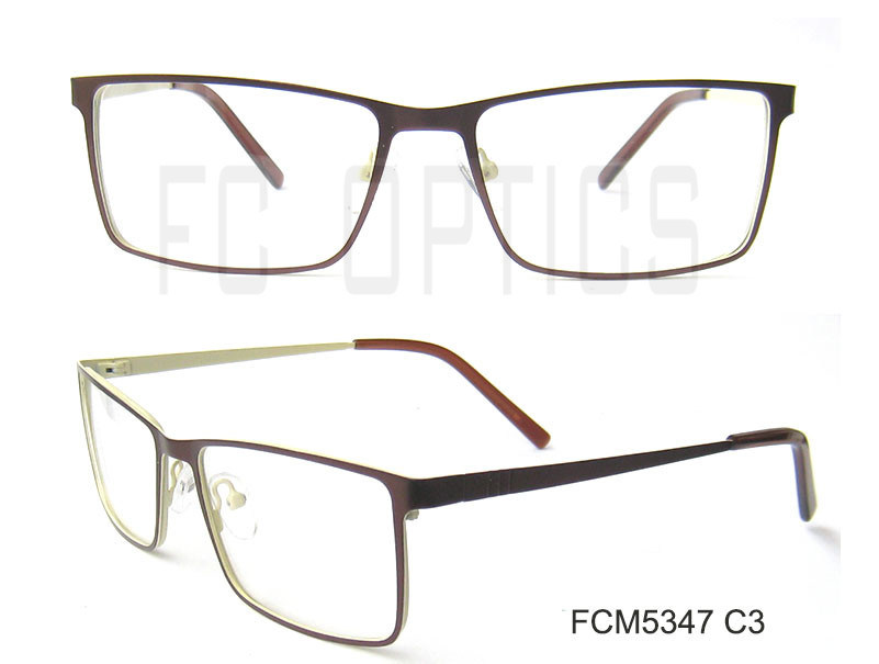 Unisex Italian Design Shine Eyewear Metal Optical Frame