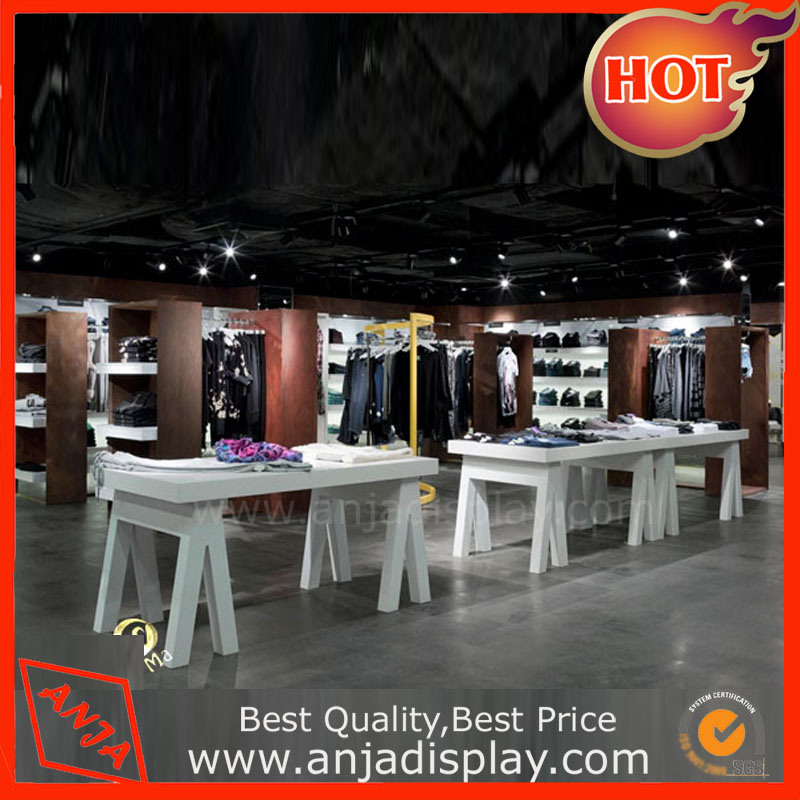 Wood Fashion Clothes Shop Display Table
