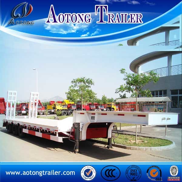 2015 High Quality 3 Axles Lowbed Semi Trailer