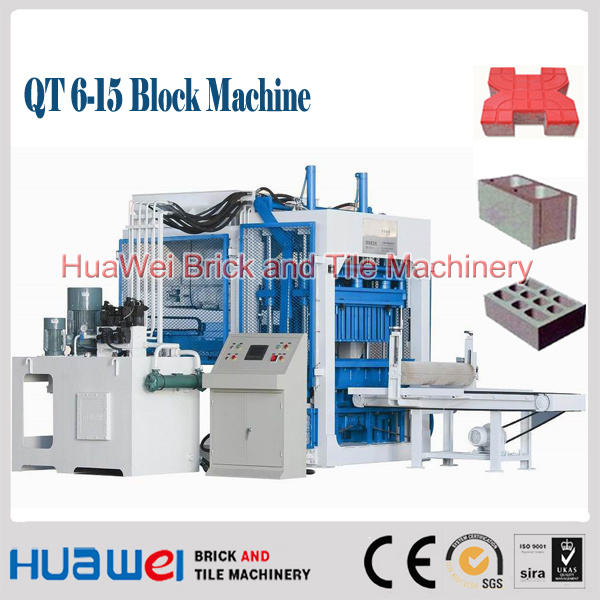 CE! Qt6-15 Construction Concrete Block Brick Making Machinery