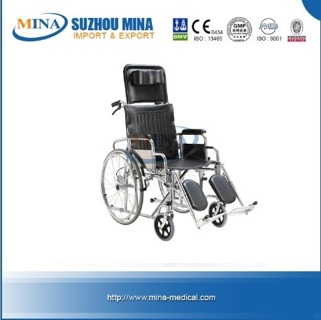 Deluxe Stainless Steel Manual Wheelchair (MINA-AS805)