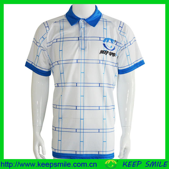 Custom Dye Sublimation Printing Polo T Shirt for Knitted Clothing