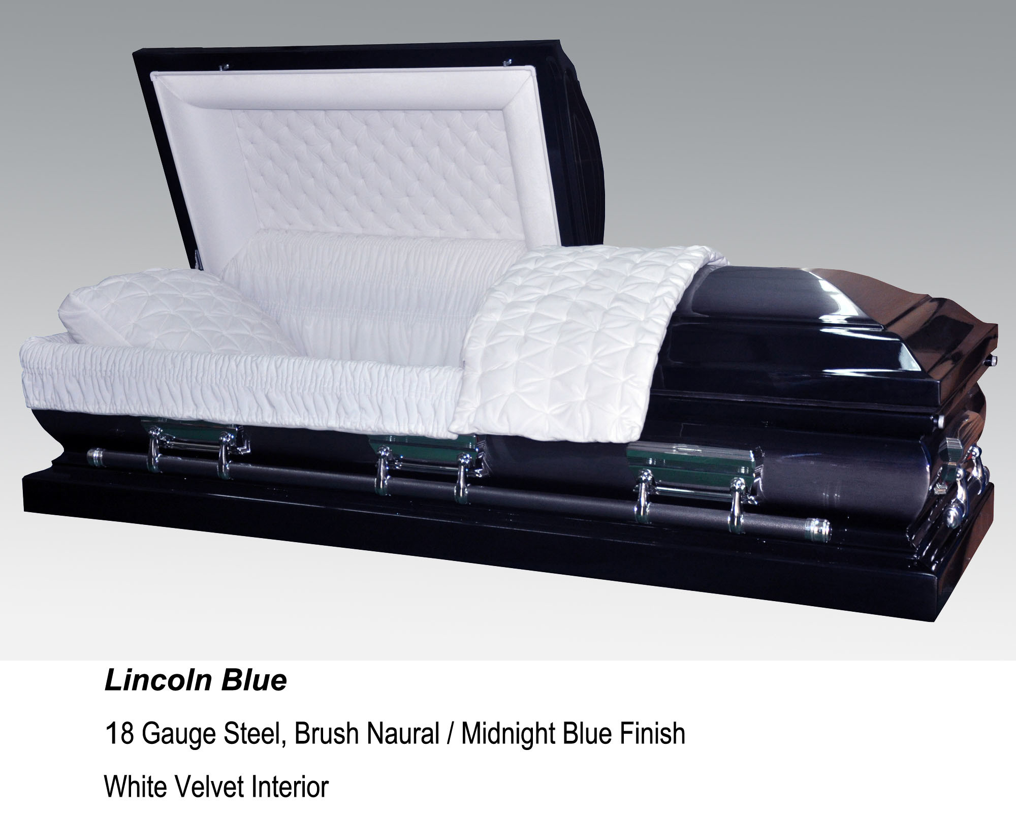 Lincoln Blue Casket