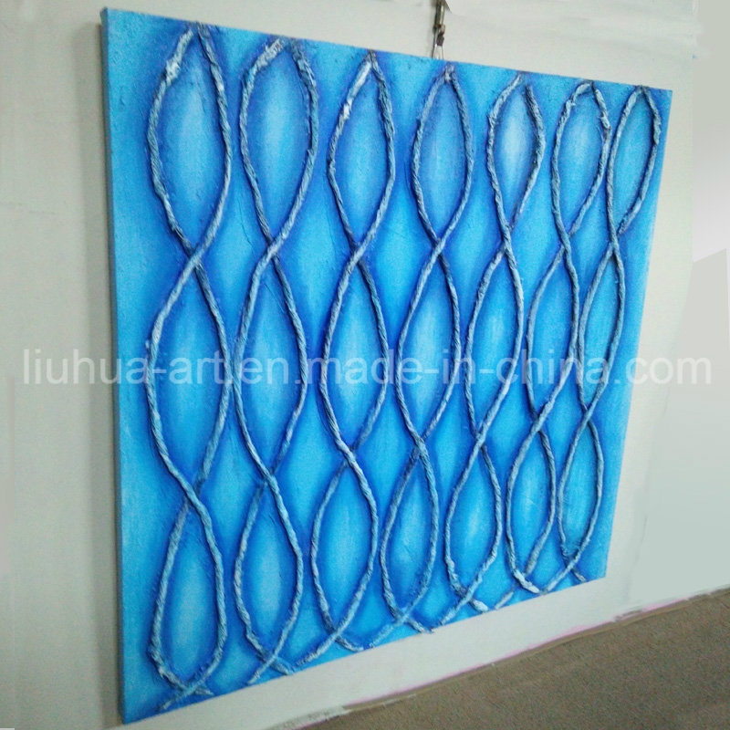 Blue Rope Framed Oil Paintings Best Quality for Wall Decoration (LH-197000)