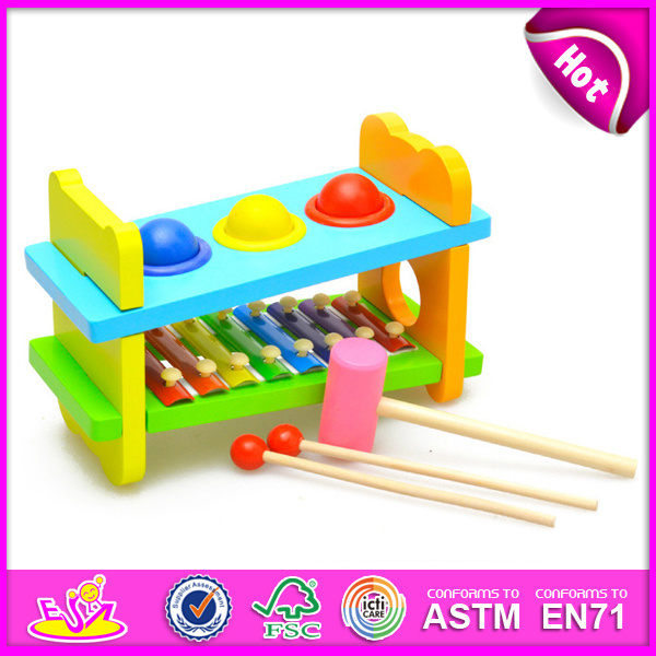 2014 Educational Wooden Xylophone Toy for Kids, Colorful Wooden Toy Xylophone for Children, Knock Xylophone Set for Baby W07c031 Factory