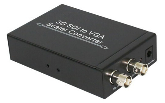 Link-Mi High Quality Black 3G Sdi to VGA Scaler Converter, 3G/HD Sdi Converter Auto Video Mode Detection